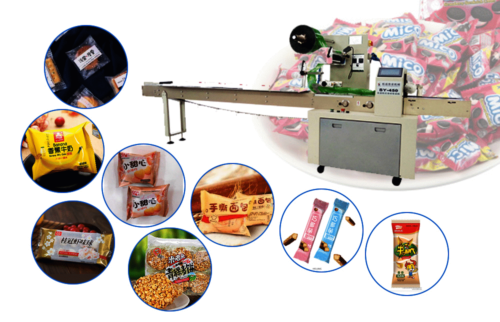 High Speed PLC Control Automatic Biscuit Packing Line For Biscuit Perfume Cigarett
