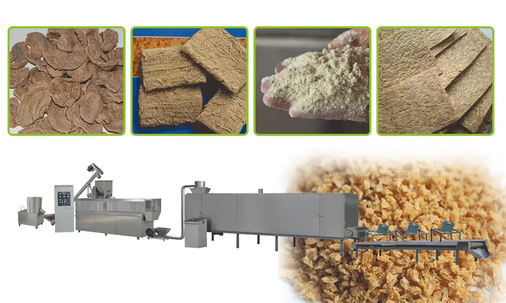 Application Of Soya Nugget Production Line in Manufacturer