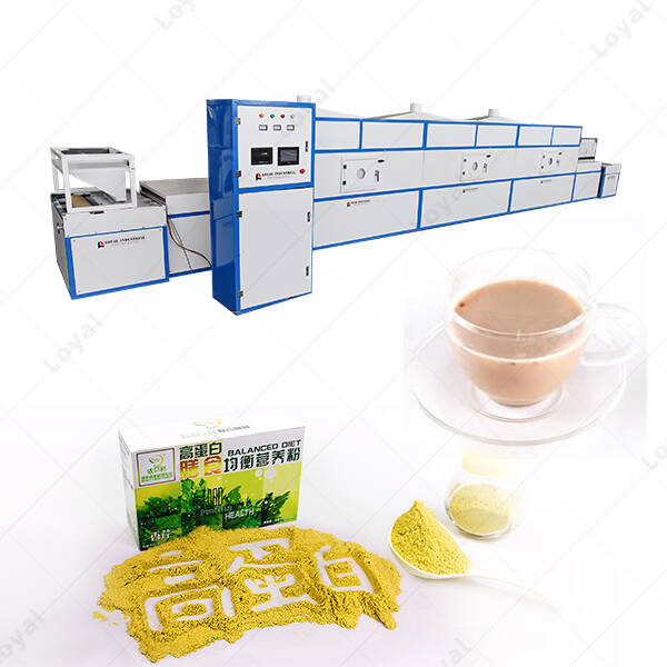 Industrial Tunnel Microwave Food Power Drying Sterilization Machine