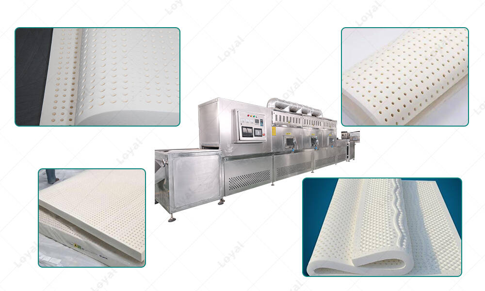 Sample of Continuous Microwave Rubber Mattress Drying Machine