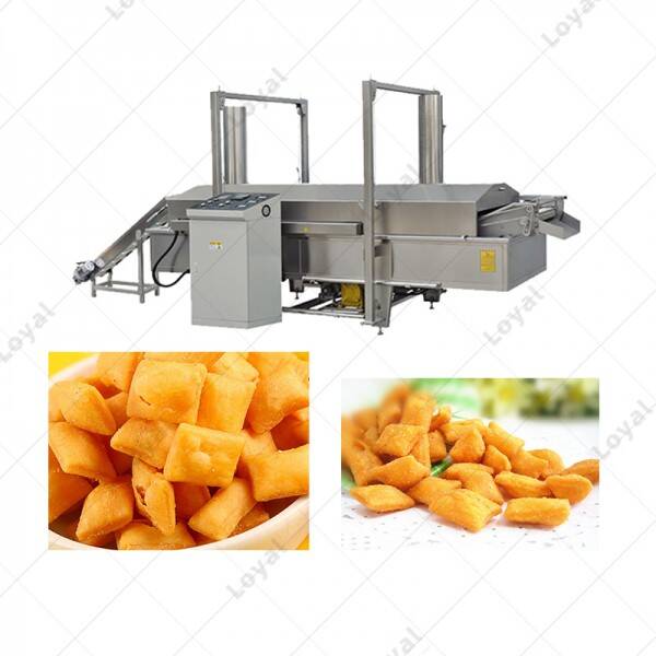 Industrial Continuous Frying Machine Commercial Automatic Chin Chin Fryer Machine