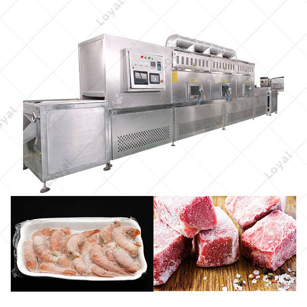 Industrial Microwave Chicken Shrimp Defrosting Equipment
