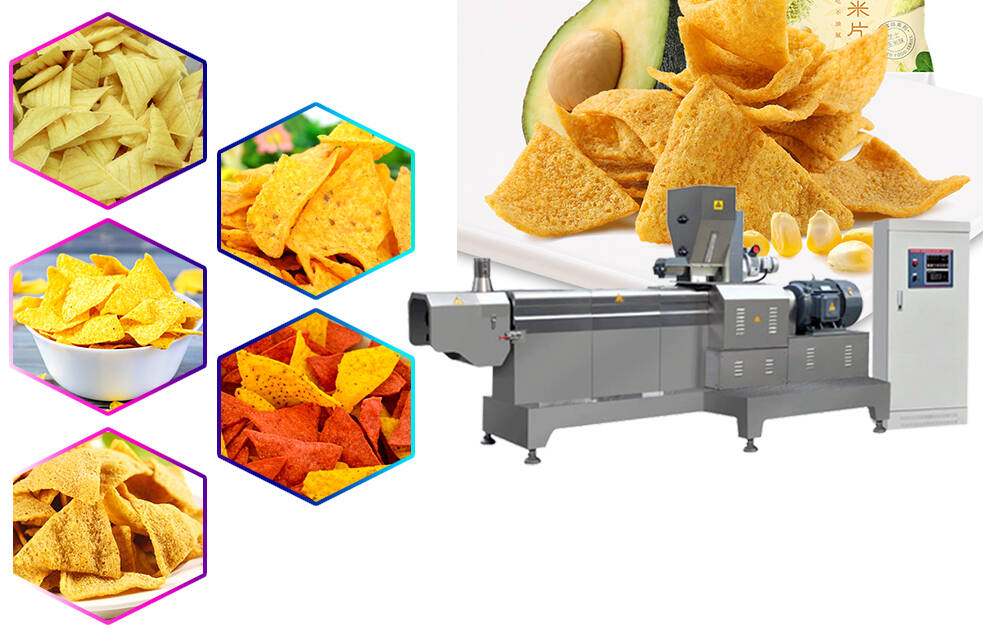 Automatic Frequency Speed Controlling Sun Chips Production Line Extruder Machine