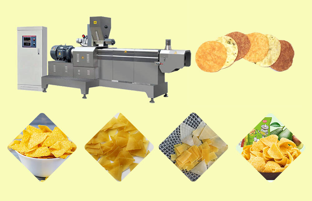 Automatic Frequency Speed Controlling Sun Chips Production Line Extruder Machine