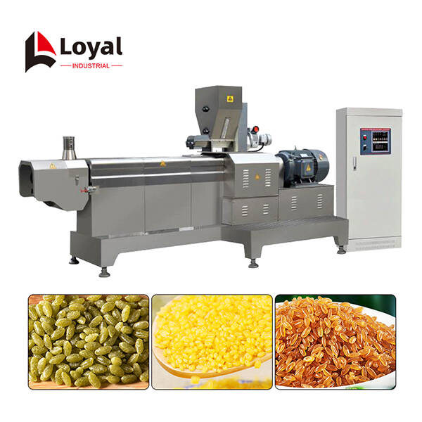 120 - 150kg Per Hour Artificial Rice Processing Line Automatic Artificial Rice Extruder Machine