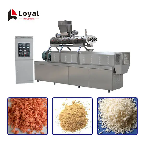 Máquina profesional de fabricación de migajas de pan con servicio de diseño personalizado para 50hz 3 fases