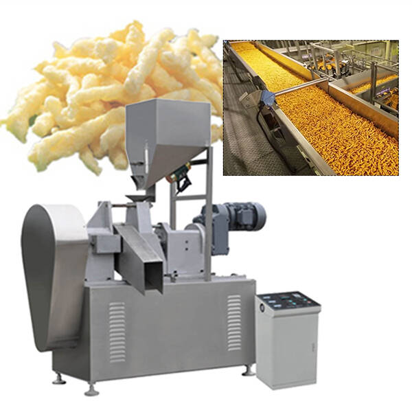 85KW INSTALLED POWER KURKURE MANUFACTURING MACHINE , CORN SNACKS MAKING MACHINE EXTRUSION TYPE