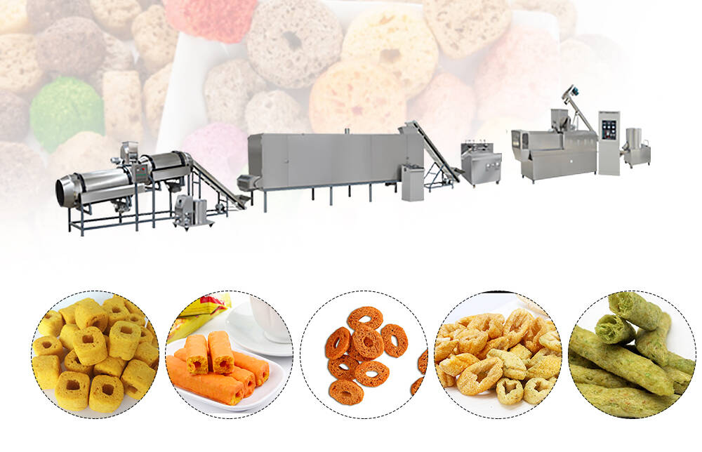 Description of high Automatic Core Filling Snack Food Processing Line