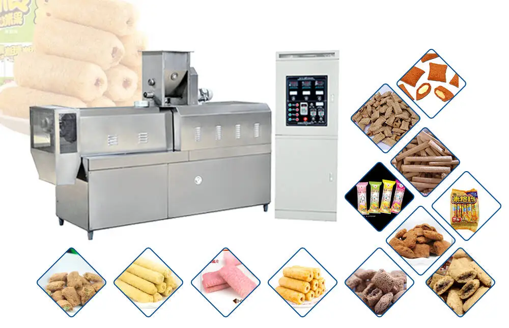 Description of high Automatic Core Filling Snack Food Processing Line