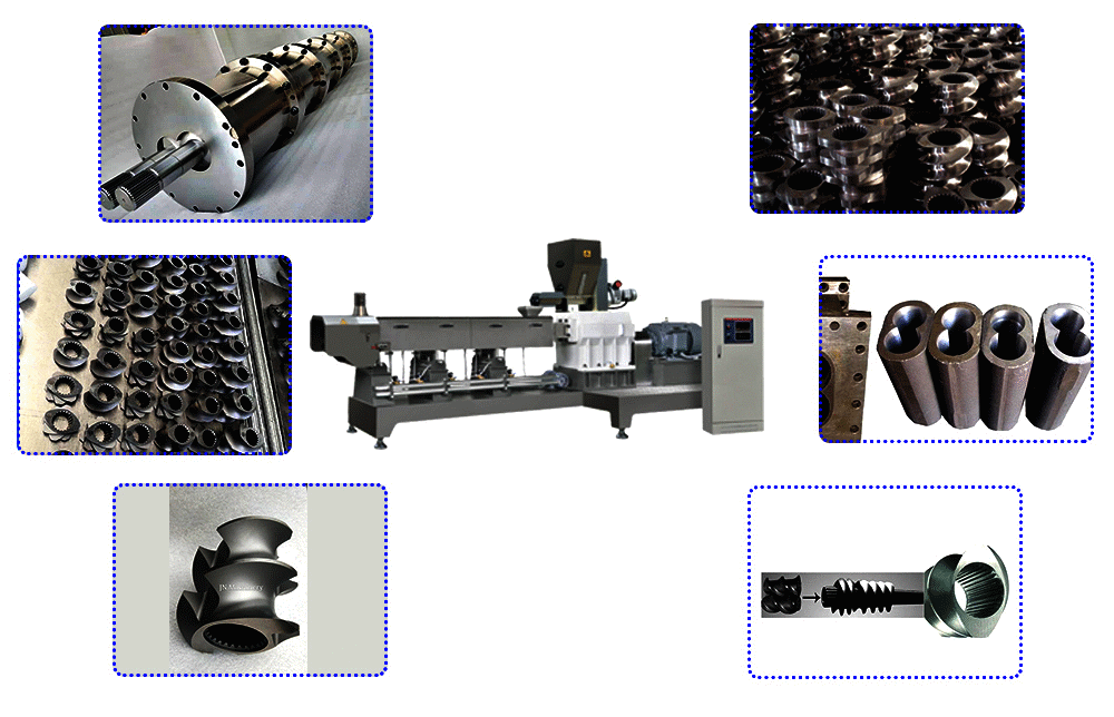 DETAILED MAIN EQUIPMENT PICTURE OF INDUSTRIAL 120-800KG/H PET FOOD PRODUCTION LINE CUSTOMIZED 380V/50HZ