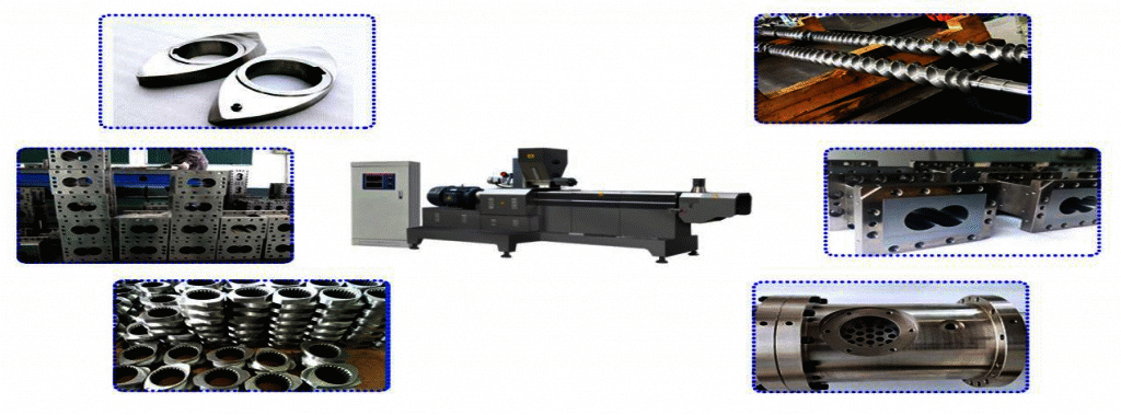 DETAILED MAIN EQUIPMENT PICTURE OF HIGH SPEED DOG FOOD PRODUCTION LINE