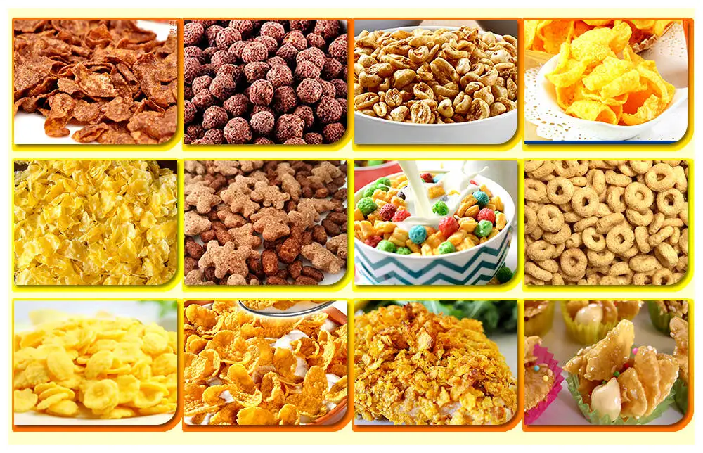 Sample of Corn Flakes Breakfast Cereal Production Line
