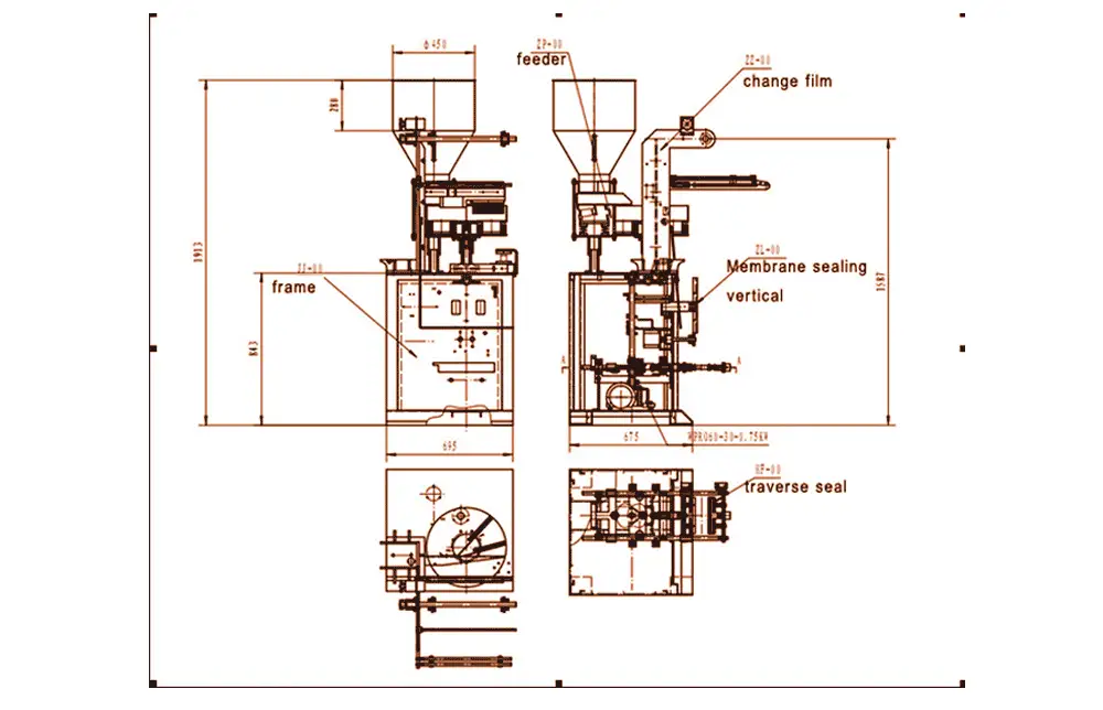 Granule Packing Line Flow Chart