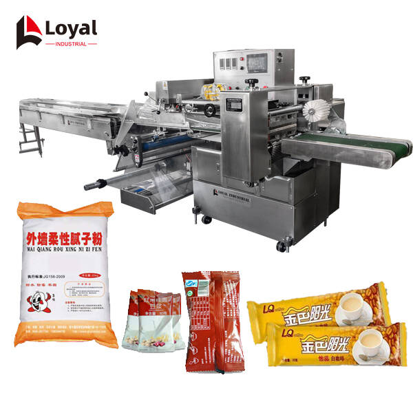 High Speed PLC Control Automatic Biscuit Packing Line For Biscuit Perfume Cigarett