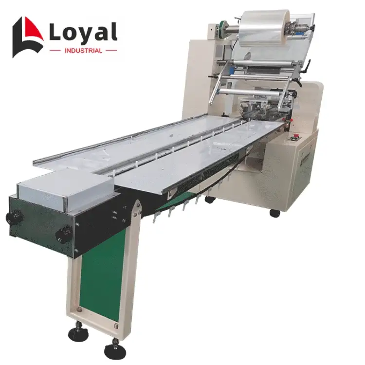 High Speed PLC Control Automatic Biscuit Packing Line For Biscuit Perfume Cigarett