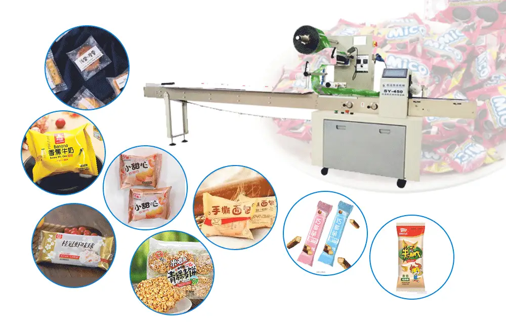 High Speed PLC Control Automatic Biscuit Packing Line For Biscuit Perfume Cigarett