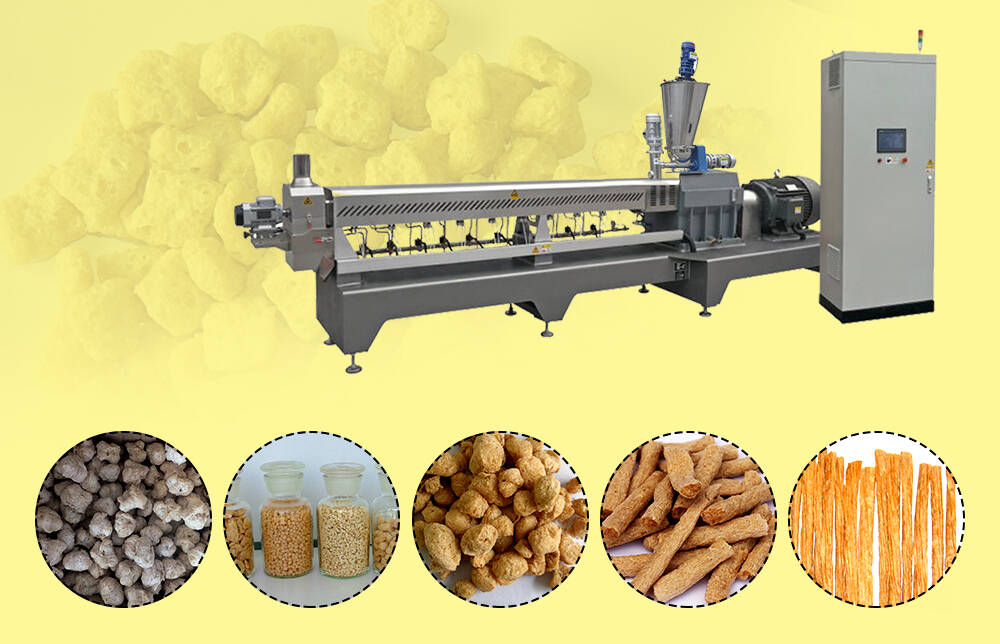 Application of Soya Nuggets Production line in Manufacturer