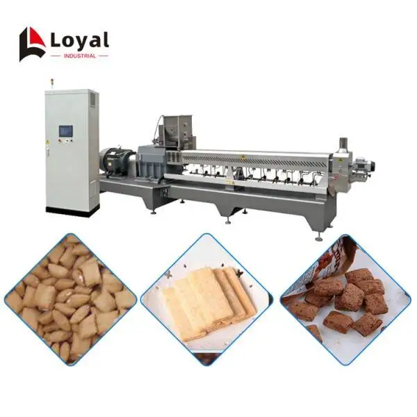 Automatic Twin Screw Extruder Machine Production Line snack extruder machine corn puff extruder machine