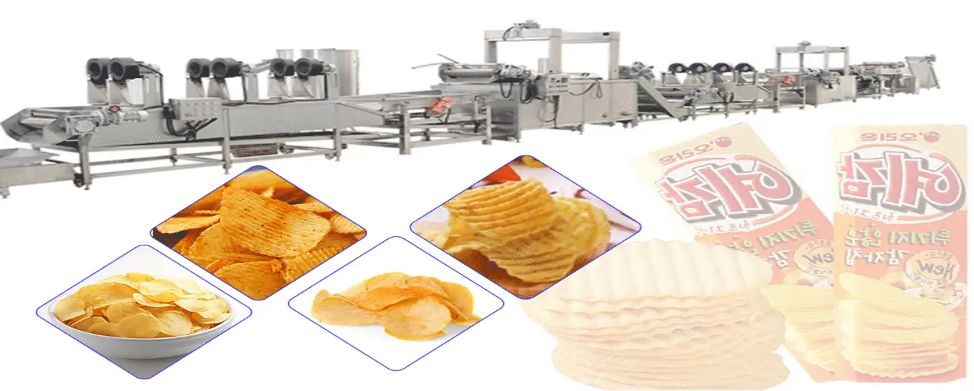 Industrial Potato Chips Processing Line 