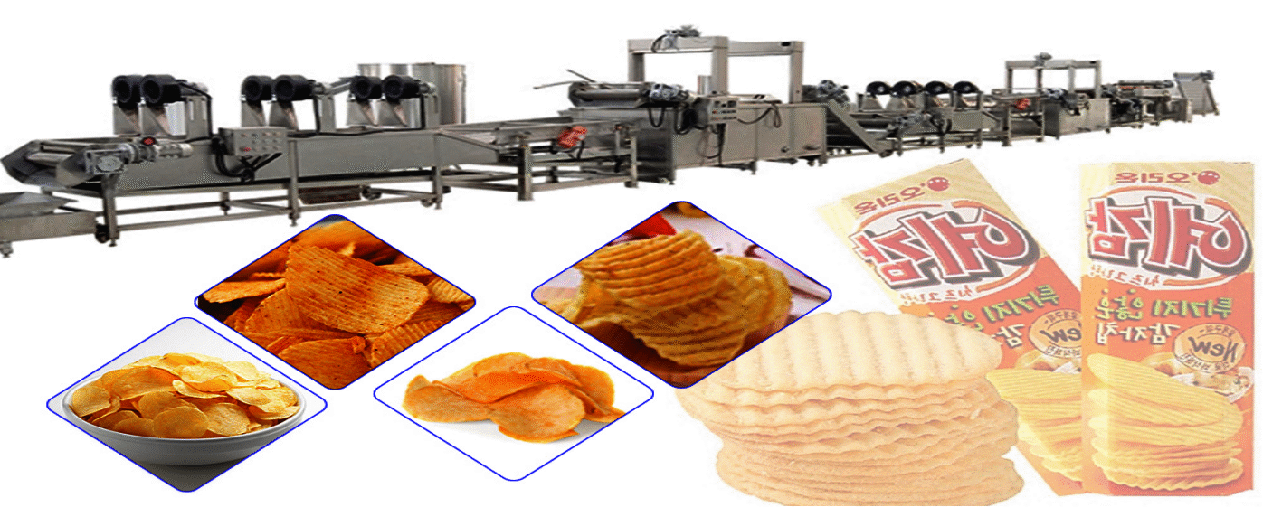 Industrial Potato Chips Processing Line