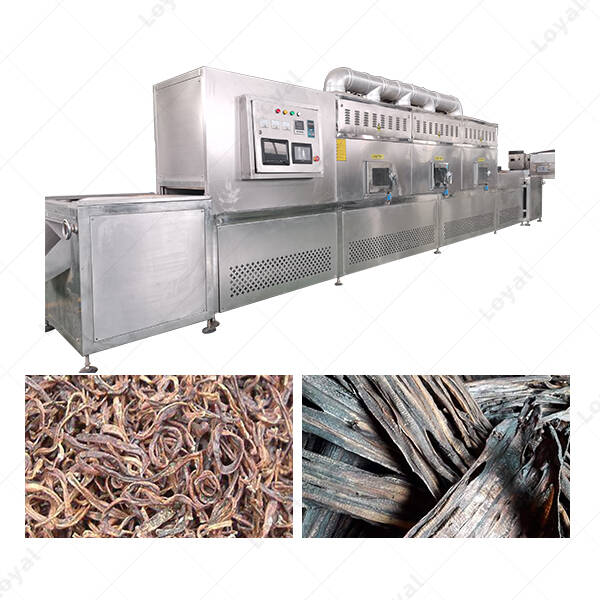 Microwave Insect Earthworm Tunnel Dehydrator Drying Machine