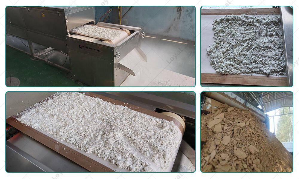 Sludge Automatic Microwave Drying Machine in Production Workshop