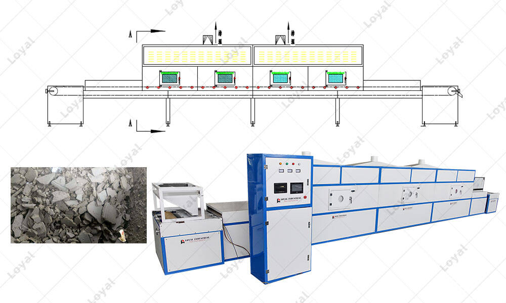 CAD of Sludge Automatic Microwave Drying Machine