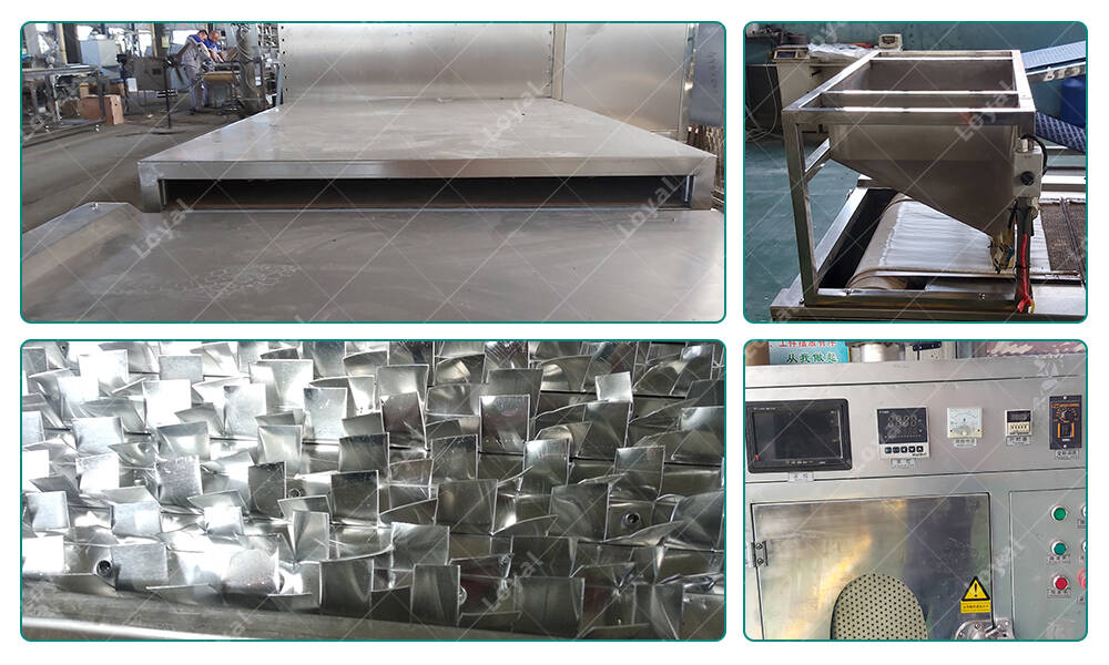 Continuous Microwave Rubber Mattress Drying Machine in factory