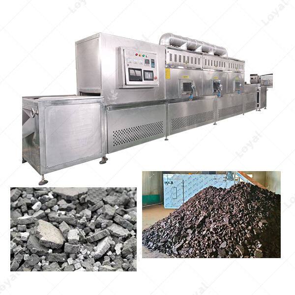 PLC Control Sludge Automatic Microwave Drying Machine
