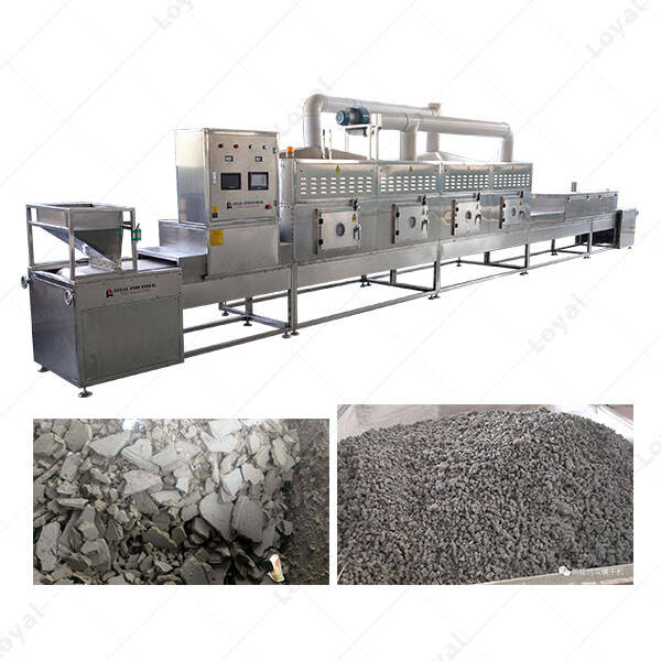 PLC Control Sludge Automatic Microwave Drying Machine