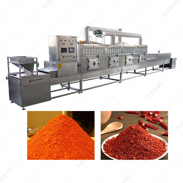 Continuous Paprika Powder Microwave Sterilization Drying Machine