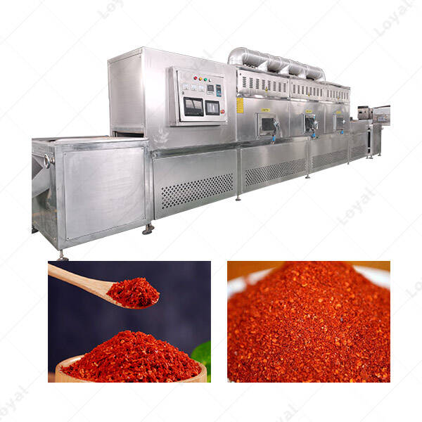 Continuous Paprika Powder Microwave Sterilization Drying Machine