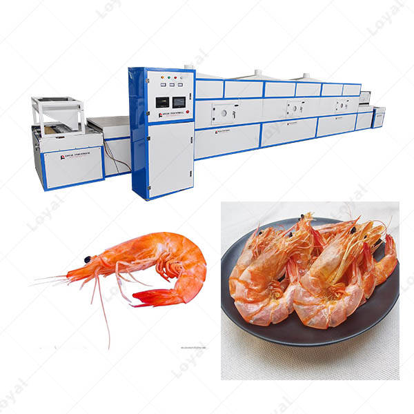60Kw High Quality Industrial Continuous Microwave Shrimp Drying Machine