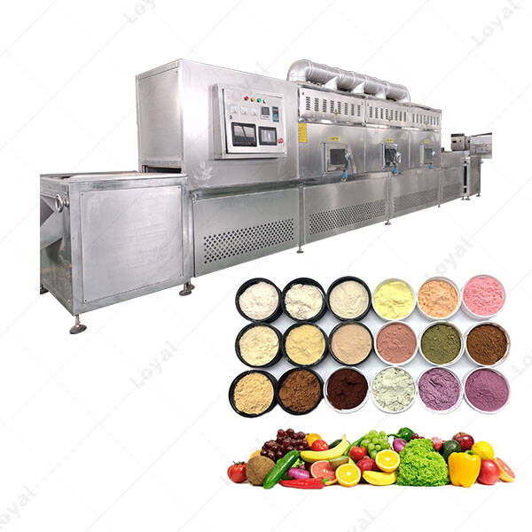High Quality Continuous Dehydrated Vegetables Powder Microwave Sterilization Machine