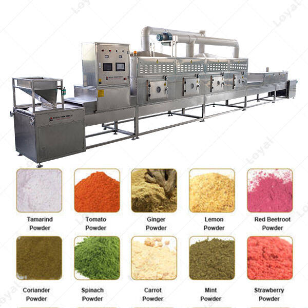 High Quality Continuous Dehydrated Vegetables Powder Microwave Sterilization Machine