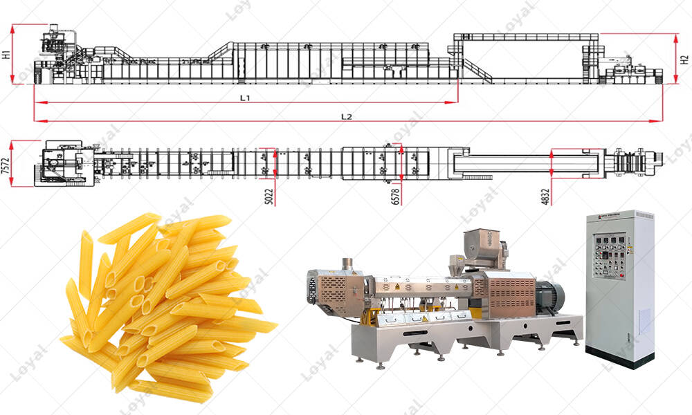 Pasta vacuum manufacturing equipment Flow chart