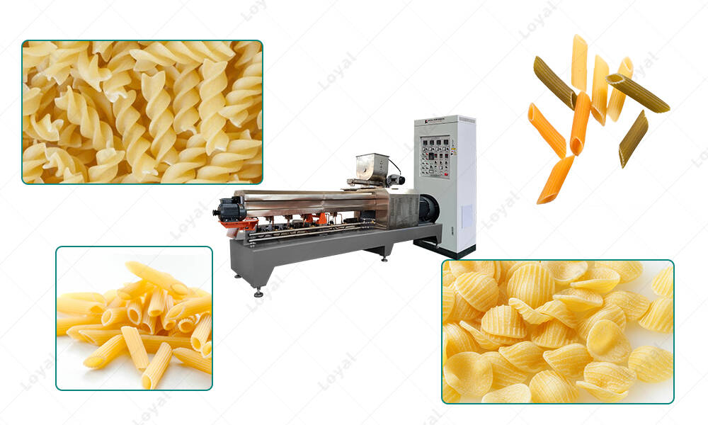 PLC control vacuum pasta processing line 