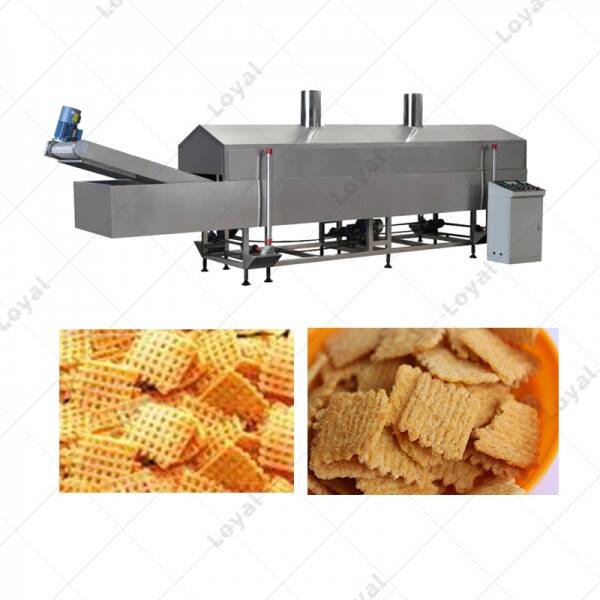 Industrial Automatic Continuous Salad Snack Fryer Machine Frying Plant