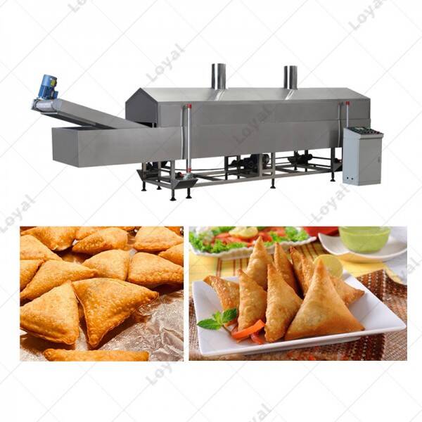 High Quality Automatic Fryer for Sale Gas Continuous Fryer Samosa Machine Food Fryer Machine
