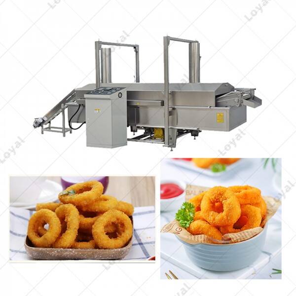 Hot Sale Automatic Onion Fryer Machine Fried Variety Onion Belt Fryer Machine