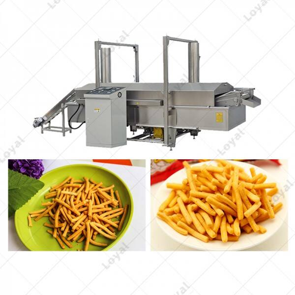 Continuous Frying Machine Automatic Fryer Namkeen Snack Deep Frying Equipment