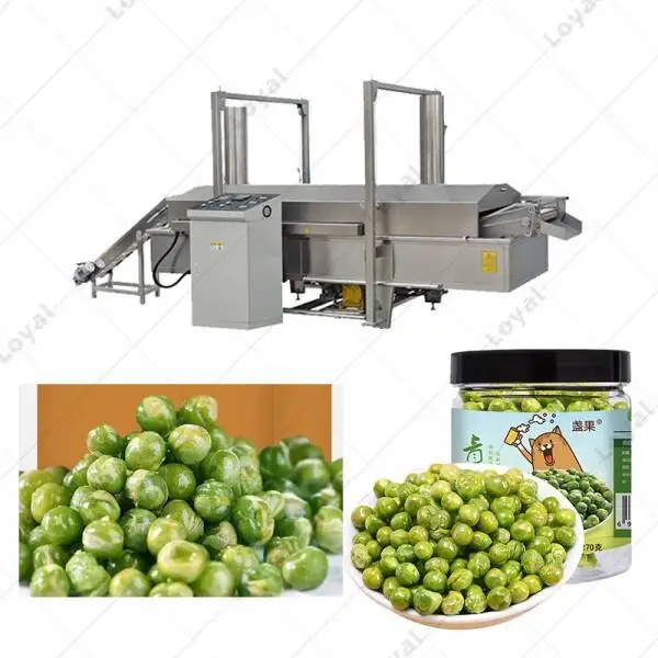 Stainless Steel Green Peas Frying Machine Green Beans Frying System