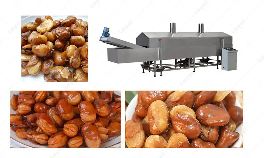 Application of Commercial orchid beans frying machine