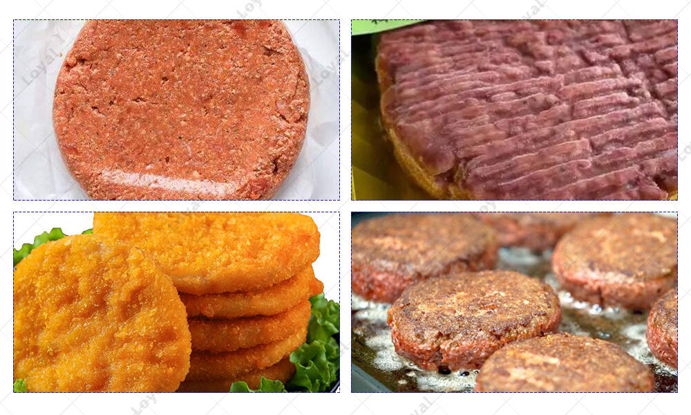 frying beef patty Processing sample