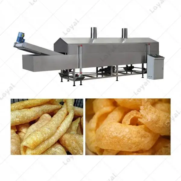 Stainless Steel Industrial Fryer Oil Filtration Systems Pork Rinds Frying Machine