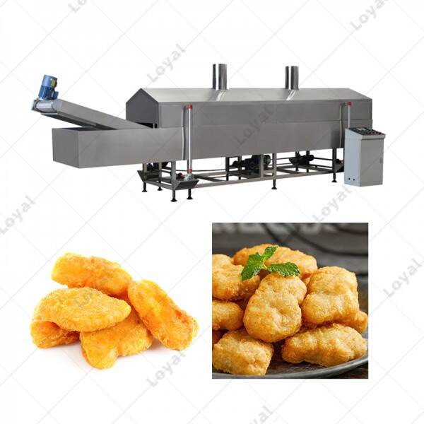 Automatic Continuous Chicken Nuggets Frying Machine Price