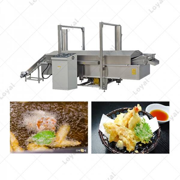 Fully Automatic Tempura Shrimp deep fryer machine
