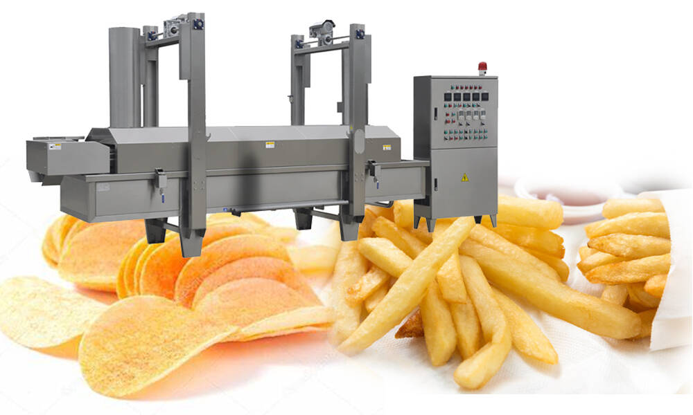 Industrial Fried Potato Chips French Fries Making Machine  